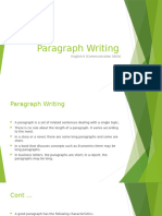 Paragraph Writing