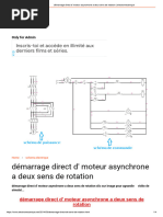 Démarrage Direct D' Moteur Asynchrone A Deux Sens de Rotation - Electromecanique