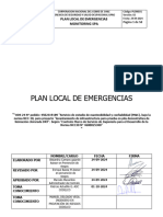 Plan Local de Emergencias Monitoring Planta RT Ods 24