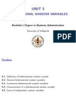 Statistics I - Unit 5.bidimensional Random Variables