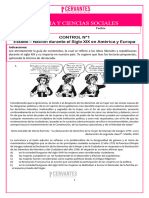 Control N°1 - El Estado Nación Durante El Siglo XIX en América y Europa - Pauta