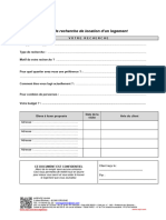 Fiche de Renseignement - LOCATAIRE A REMPLIR