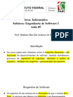 Engenharia de Software I Aula 05 - Requisitos