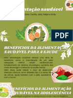 Apresentação Colorida de Alimentação Saudável