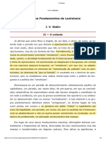 J. V. Stálin (1924) - Sobre Os Fundamentos Do Leninismo - Cap.2 O Método (8 Págs)