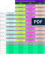 Enthu Medical Revision Test Schedule (Arts) 2024-25