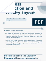 Process Selection and Facility Layout GROUP2