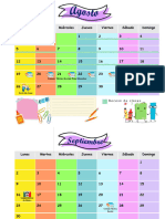 Calendario Mensual - 2024 - 2025