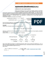 Estequiometria - Rendimento Das Reações - Aula 07