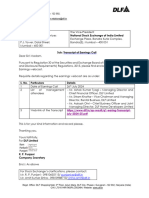 DLF Limited: BSE Limited National Stock Exchange of India Limited