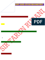 2408160508520818645mole Concept and Stoichiometry 2025