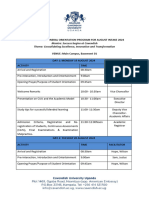 New Students' General Orientation Program For August Intake 2024