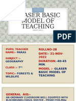 Glaser Model Paras Sem 5