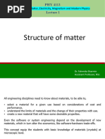 Structure of Matter L1 L2 L3