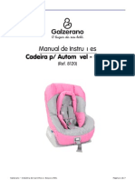 Manual de Instruções Da Cadeirinha Galzerano para Carro