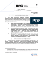 MEPC.1-Circ.909 - Recommendations For The Carriage of Plastic PelletsBy Sea in Freight Containers (Secretariat) - 1