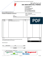 SNC Bencherchali Freres: Facture Proforma