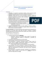 UT 1. Introducción A Los Sistemas Operativos y Su Instalación