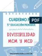 Divisibilidad MCM y MCD - 5 Curso Educacion Primaria