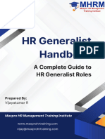 HR Generalist Handbook - A Complete Guide