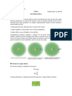 Campo Elétrico, Energia Potencial Elétrica, Potencial Elétrico e Trabalho