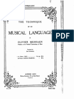 Messiaen Olivier The Technique of My Musical Language