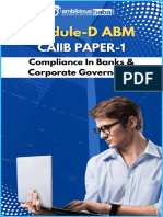 Caiib Paper 1 Abm Module D Compliance in Banks Corporate Governance