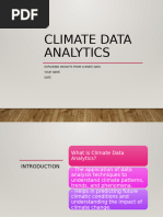 Climate Data Analytics 15 Slides