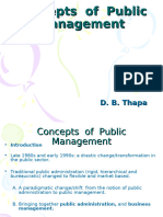 Concepts of Public Management