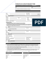 Distributorship Data Update Request Form - Version 5