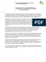 Plan de Trabajo para La Promoción de La Salud Integral de La Mujer en La Comunidad Escolar Hermilio Valdizan