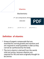 Vitamins: Biochemistry