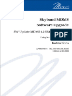 Skyband MDMS Software Upgrade: SW-Update MDMS 4.2 SR1 To MDMS 4.3