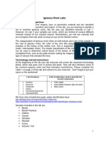 GEOL 1301 - Lab 02 - Igneous Rocks