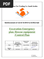 Excavation Control Plan