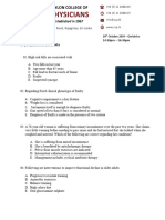 Geriatrics - MCQ For MD Medicine Selection Exam - 20th October 2024 - 2