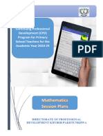 PDDs 2 To 8 Maths and Science (Final)