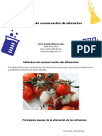 Metodos de Conservacion Alimentos