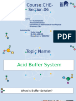 CHE-109 Presentation - (Acid Buffer System)