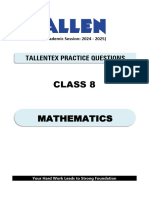 Tallentex 8th Mathematics