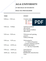 2018 Cultural Day Programme