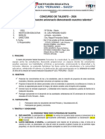 Plan de Concurso de Talento - Ie Peruano Suizo 2024