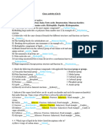 General Biology Chapter 3 Class Activity