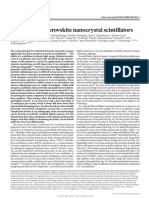 All Inorganic Perovskite Nanocrystal Sci