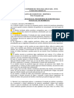 Lista de Exercícios 03 - Membranas Biológicas e Potencial de Ação (Gabarito)