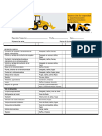 Check List Retrocargadora