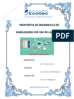 Informe de La Propuesta de Desarrollo de Habilidaddes Educativas Con Uso de Las Tics