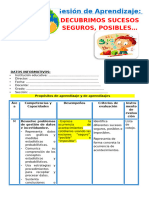 3° Sesión Día 4 Mat Nos Descubrimos Sucesos Seguros, Posibles