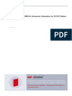 Test and Simulation of 9960Hz Subcarrier Modulatio