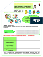 Ficha de Trabajo-Cyt-Conocemos Las Estaciones Del Año Segun El Movimiento de La Tierra